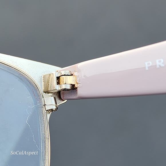 Prada Eyeglasses Frames Only, VPR 65R 53-16-140 Pink, Made in Italy - Picture 11 of 13